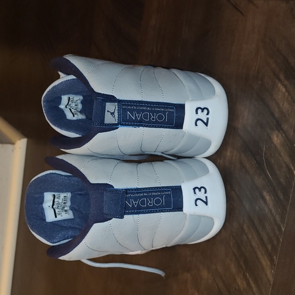 Nike Air Jordan 12 XII Retro Grey University Blue 14 White - Picture 3 of 7